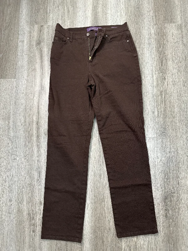 women's grey denim jeansJeans Straight By Gloria Vanderbilt In Brown Denim, Size: 10