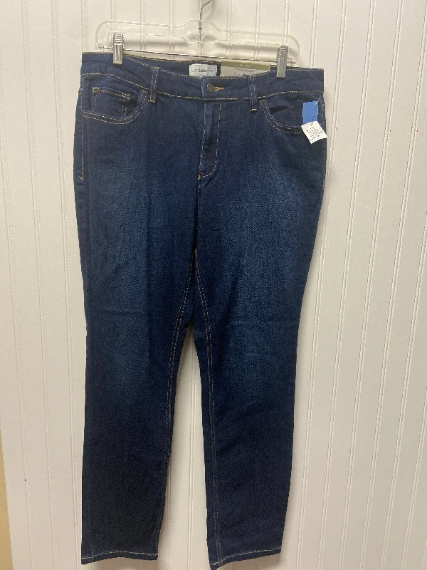 women's denim jeans for a cozy weekendJeans Straight By Liz Claiborne In Blue Denim, Size: 12