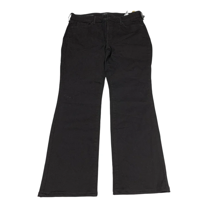 women's denim jeans with raw hemsJeans Straight By Not Your Daughters Jeans In Black Denim, Size: 14