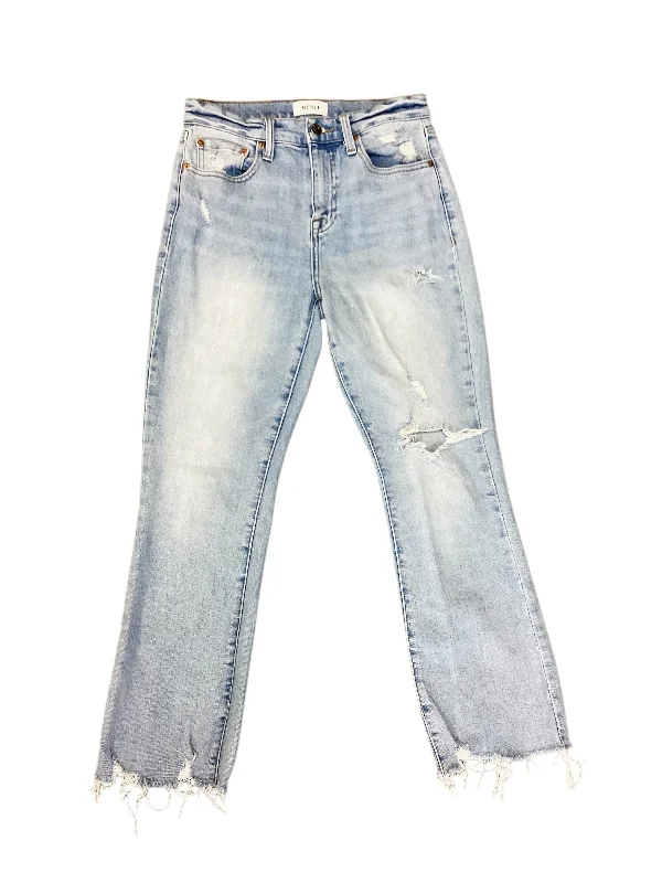 women's cropped denim jeansJeans Straight By Pistola In Blue Denim, Size: 4