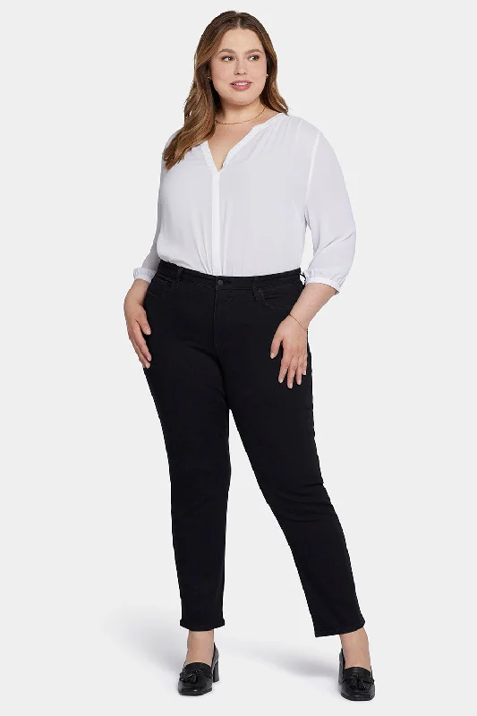 women's denim jeans with distressed thighsEmma Relaxed Slender Jeans In Plus Size - Huntley