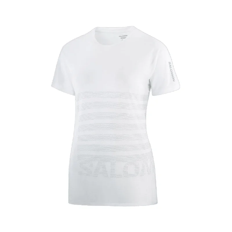 women's tops for minimalist aestheticsSalomon Women's Sense Aero Short Sleeve T-Shirt GFX