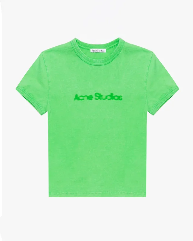 women's tops for those who want to add a pop of color to their outfitsBlurred Logo T-Shirt