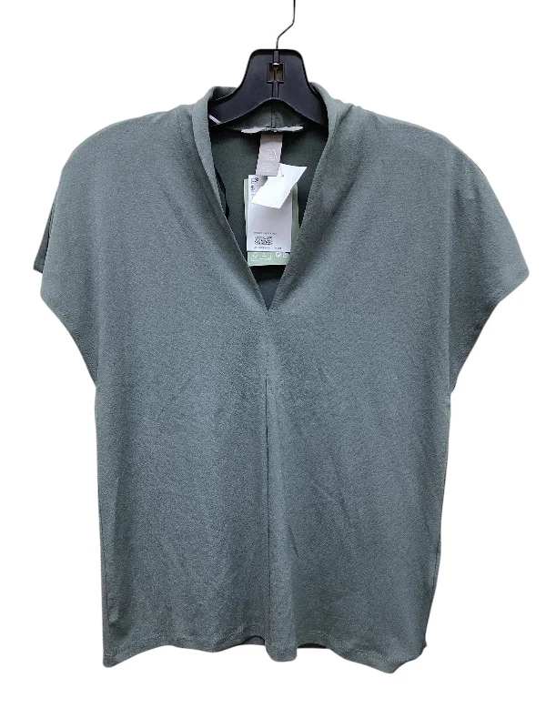 women's tops for those who value both quality and affordabilityTop Short Sleeve By H&m In Green, Size: Xs