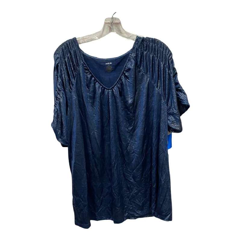 women's tops for those who want to make a bold fashion statement with their choice of topsTop Ss By Jennifer Lopez In Blue, Size:2X